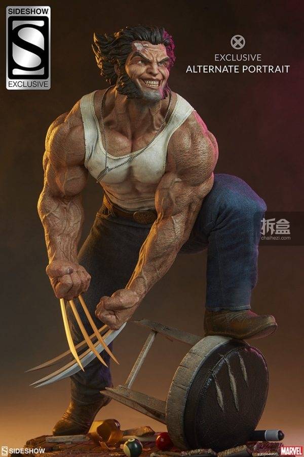 sideshow《x战警/x-men》系列"金刚狼"洛根/logan15寸雕像