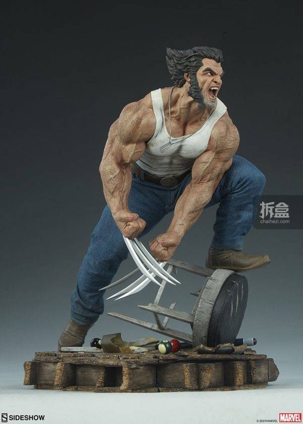 sideshow《x战警/x-men》系列"金刚狼"洛根/logan15寸雕像