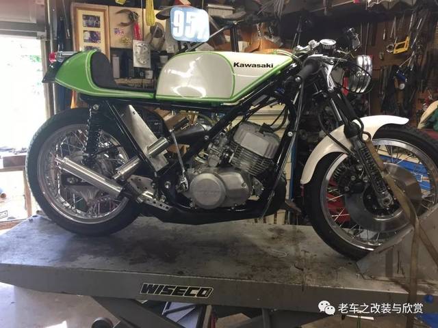 3缸2冲川崎h1改装 cafe racer