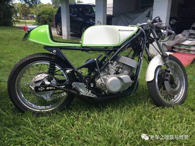 3缸2冲川崎h1改装 cafe racer