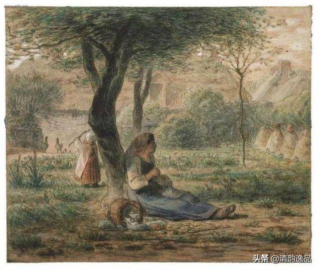 19世纪法国最杰出的表现农民题材的现实主义画家米勒作品欣赏