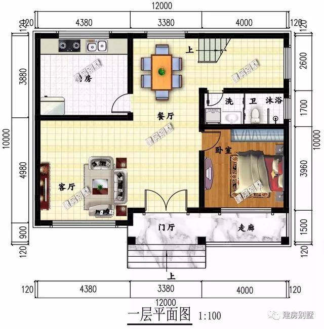 9款面宽12米的两层自建房户型,20多万盖别墅,在老家很风光