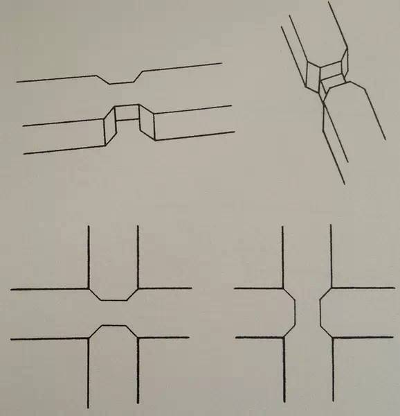 直材交叉接合(床围子十字相交小格)