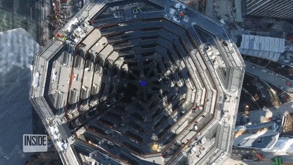 加之大型艺术装置 the vessel 的落成,hudson yards 的建筑设计引发了