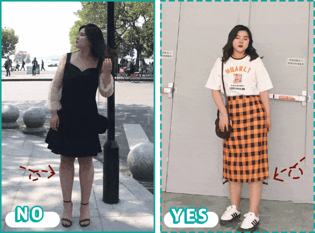 微胖女孩也可以性感和可爱