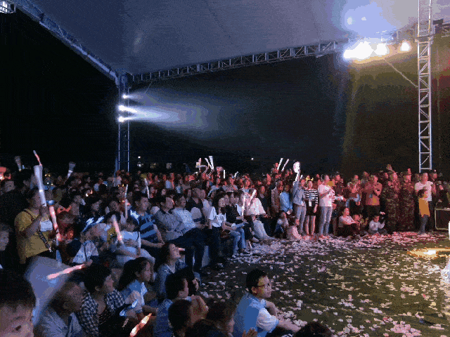 白竺大丰桐花节开幕式的富民