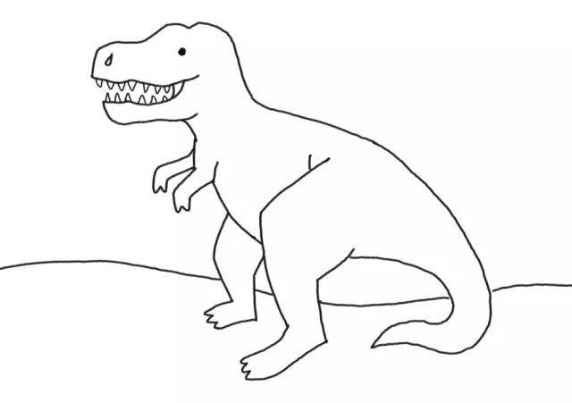 简单有趣的恐龙简笔画来了!