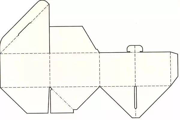 别扣式结构展开图 盘式包装结构设计  盘式包装盒结构是由纸板四周