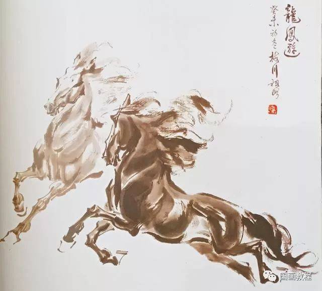 骏马弃驰墨侧锋双头马虚实藏露马儿 平台声明