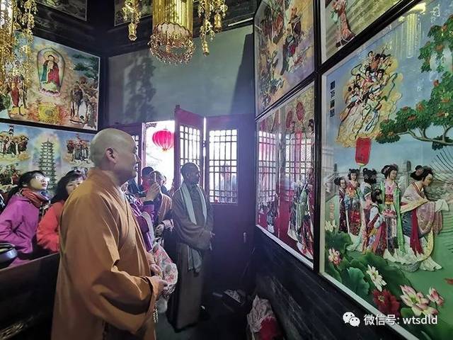 广州六榕寺方丈法量大和尚一行参访五台山黛螺顶寺