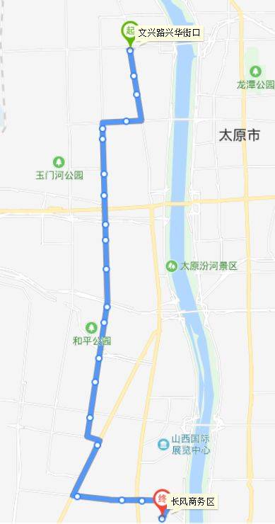 路线正常运行,即日起,至兴华街热力施工恢复前,太原公交 823路上行