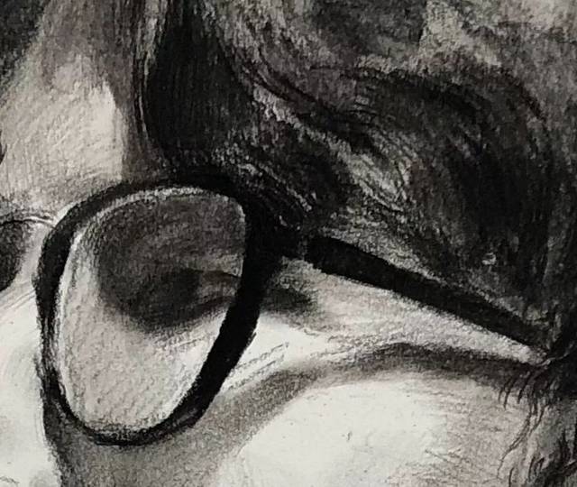 第二四九集 朱传奇教你画戴眼镜的韩范男青年四分之三侧素描头像