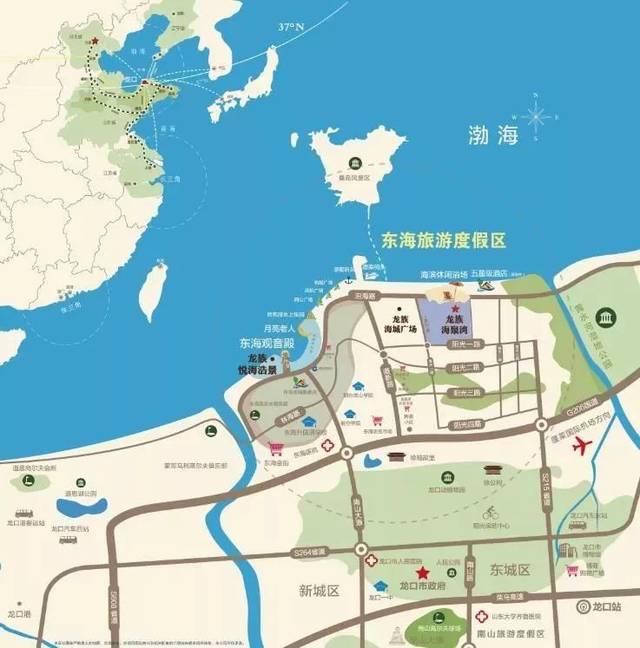 龙口东海区位