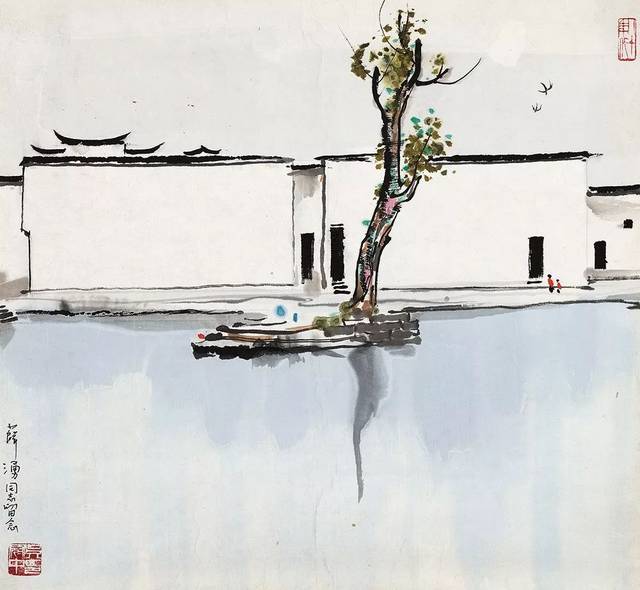 "自家江山-吴冠中诞辰100周年作品展"在荣宝斋举办