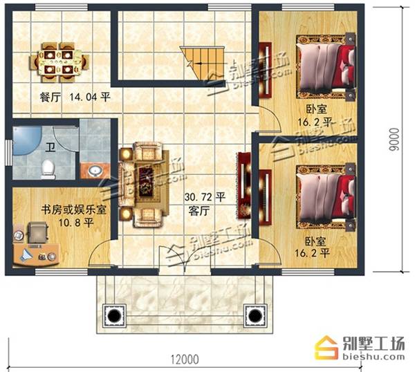 多款120平方房子设计图,一层,二层,三层,四层别墅随选