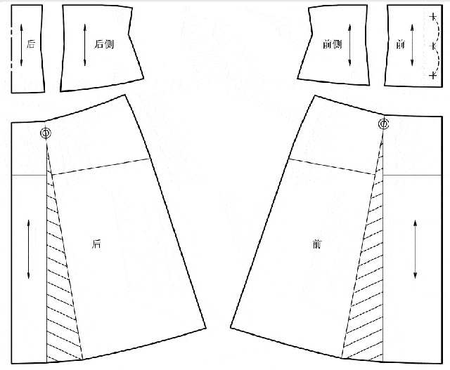 详解四款高腰裙子的结构制图方法
