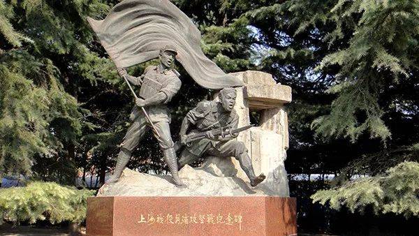 淞沪抗战纪念广场,主题雕塑,姚子青营抗日牺牲处,陈化成纪念广场,还有