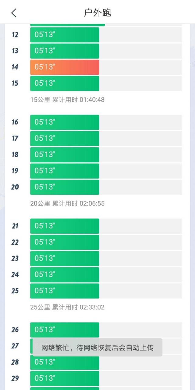 跑完后,看到全程的配速,顿时豁然开朗,前3公里的配速511,第4公里的