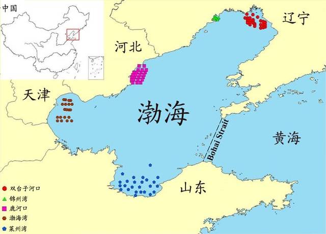 这种意义下,渤海的面积在四大海域中最小,只有约为7