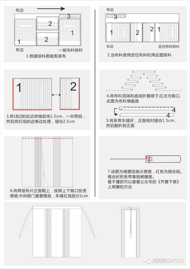 图文教程 梯形马面裙的制作