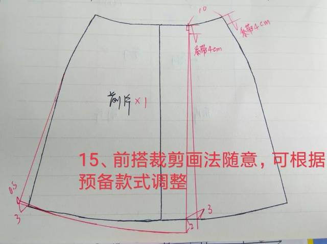 不规则a字裙【裁剪教程】_手机搜狐网