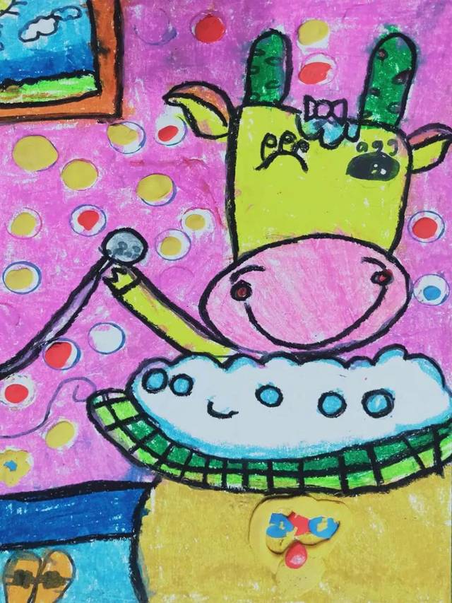 张磊 7岁 《我的家》儿童画