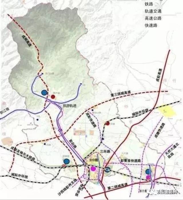 七快:即成彭快速路,彭青淮快速路,成德快速路,成德大道,沙西线彭州