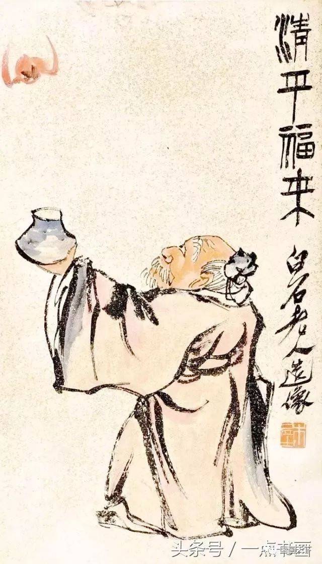 画格高,法欲简,稚拙纯朴,意趣横生——齐白石人物画精选