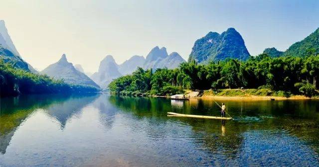 最美广西宜州古龙河,山清水秀,竹翠峰美,比桂林更迷人