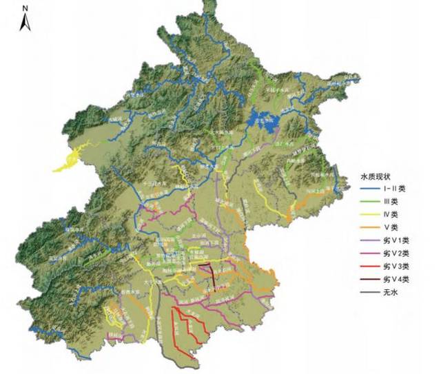 全年共监测五大水系有水河流 99 条段,长 2475.9 公里.五