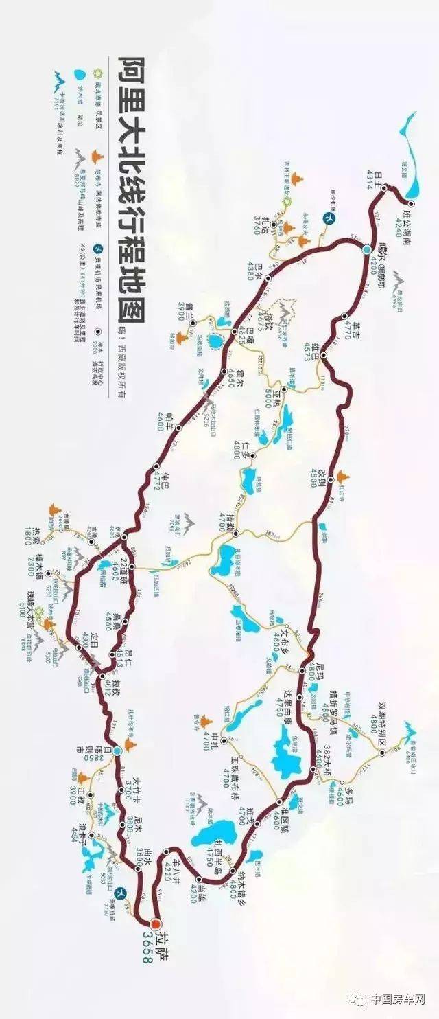 史上最全中国自驾游地图,不收藏后悔