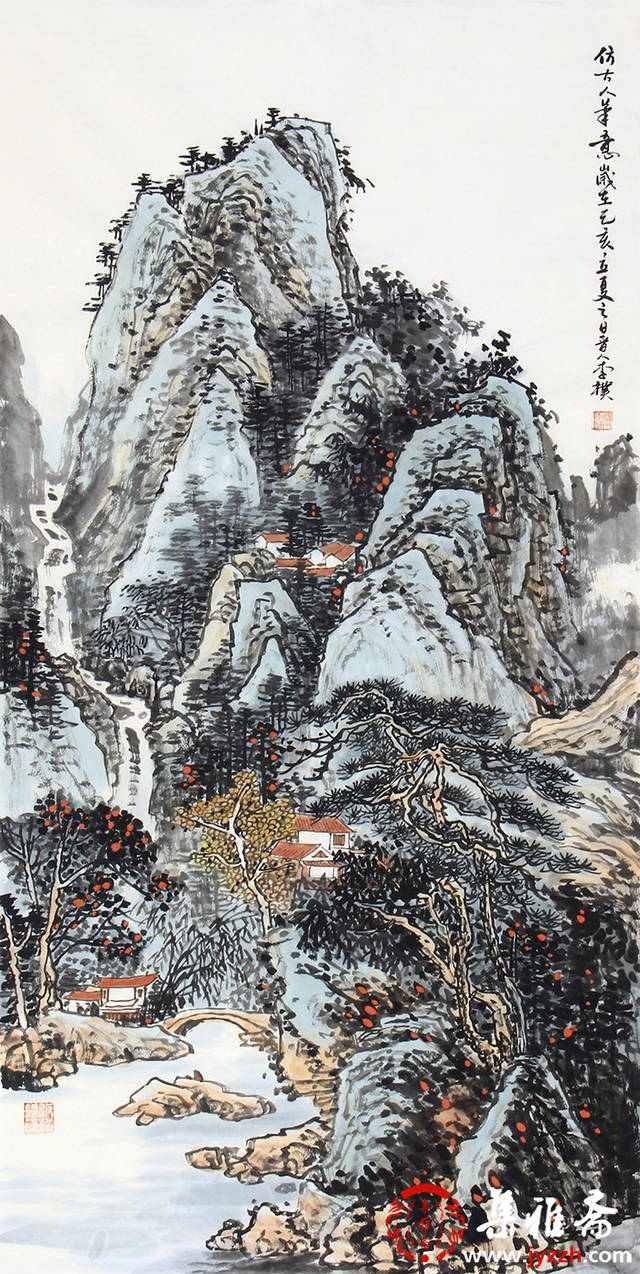 李朴山水画作品赏析笔墨灵动意境清幽