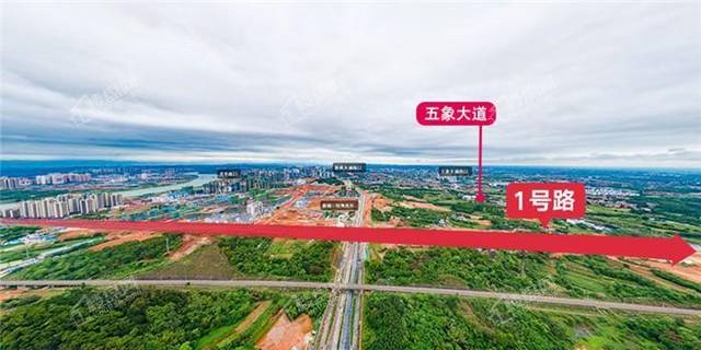 大家可以看到,龙岗1号路项目从江湾路延伸至五象大道,其中与新邕路