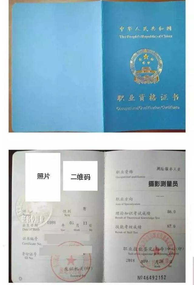 摄影测量员职业资格考试 学员通过考试后,将获由国家人力资源与社会