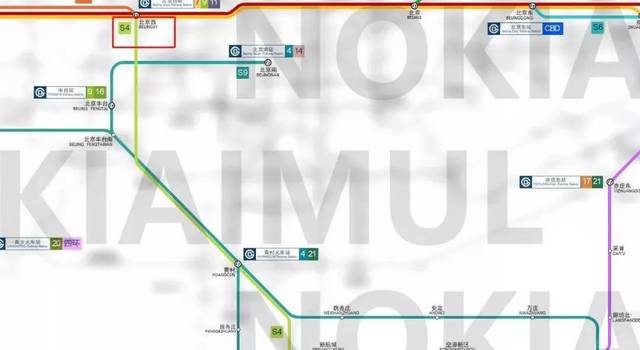 s4线路(预测线路)从大兴新机场始发,途经黄村火车站,北京西进入市区