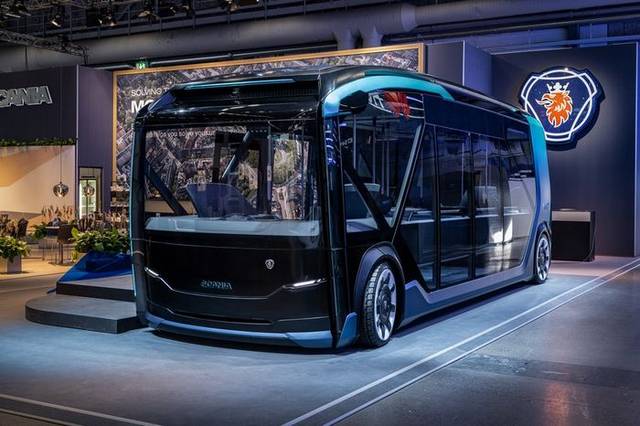 斯堪尼亚展示nxt模块化电动巴士概念车