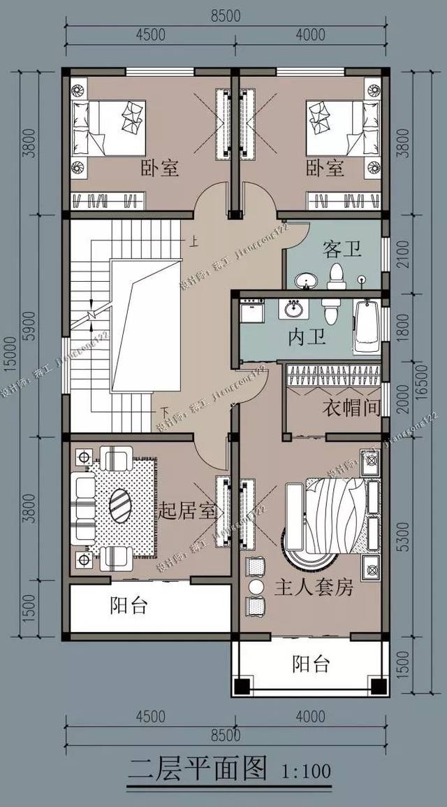 长方形宅基地不好建房?面宽8-9米,这4款农村别墅,差评