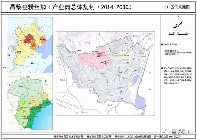 《昌黎县粉丝产业园总体规划(2014-2030)》 批后公布公告