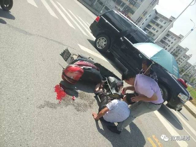 鹰潭这起交通事故屏蔽了过分血腥的照片!