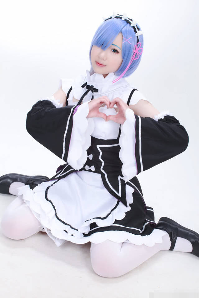 cos:白丝女仆蕾姆,想做你心中的小可爱