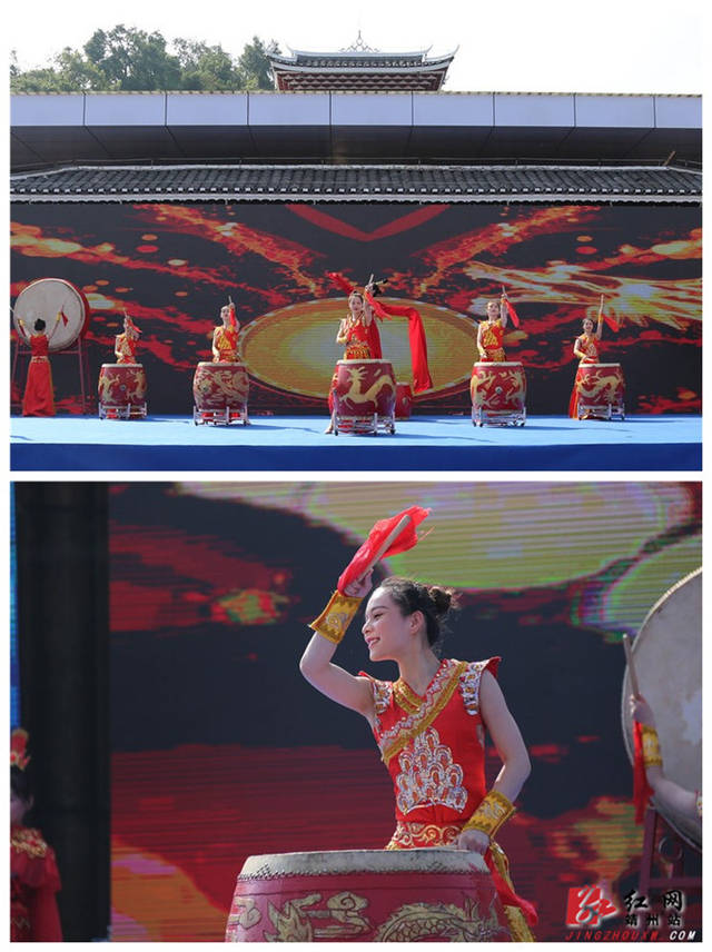 活动现场,伴随民族特色的音乐响起,大型文艺演出《鼓舞中国》开启此次