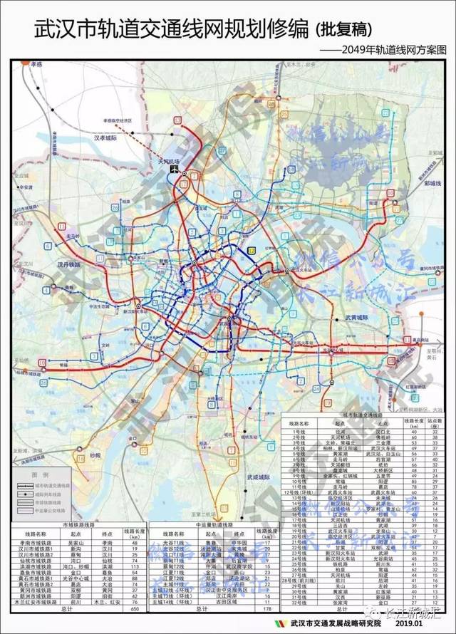 武汉地铁最新规划高清图!前川线7号线变成了28号线吗?