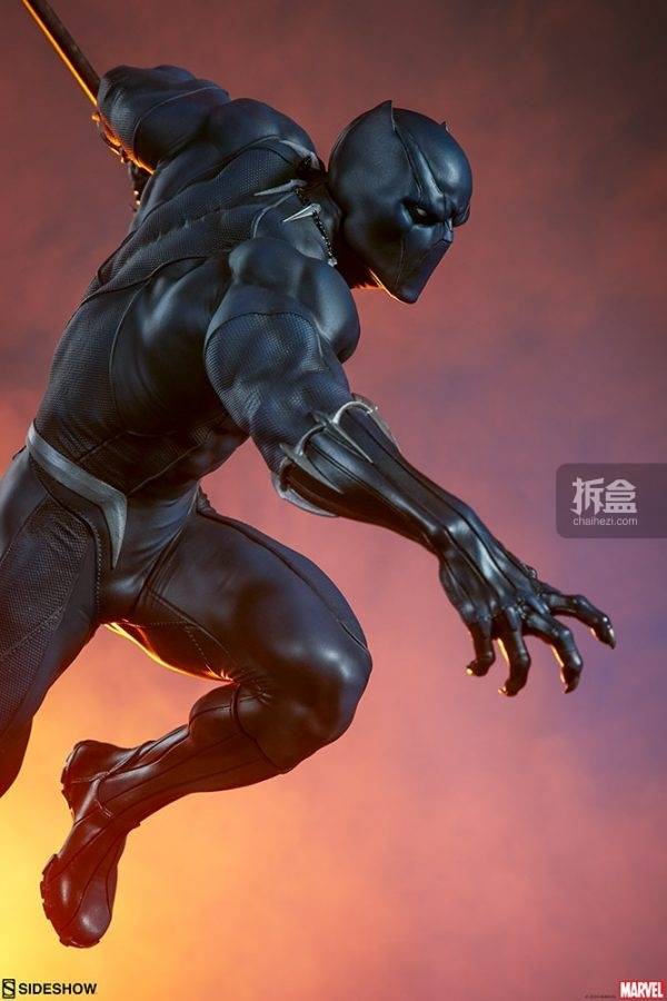 sideshow 复仇者联盟系列 black panther黑豹 1:5雕像