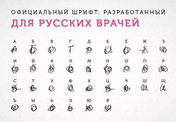 小编就想看看一下俄罗斯医生的字体是什么样的,看了之后万分感慨