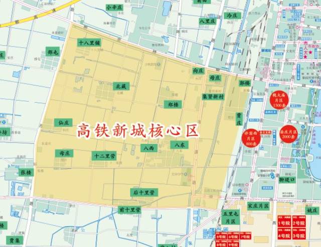 聊城市高铁新城控制性详细规划范围为: 西至西环路,东至京九铁