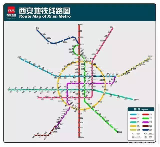 (西安地铁规划图)