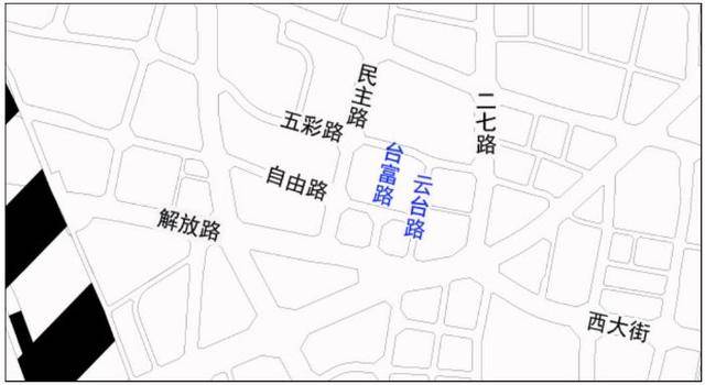 二七区道路命名示意图↓↓