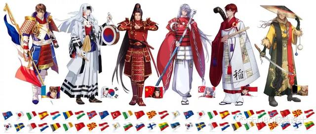 2020东京奥运会各国动漫形象!(动漫服装设计)