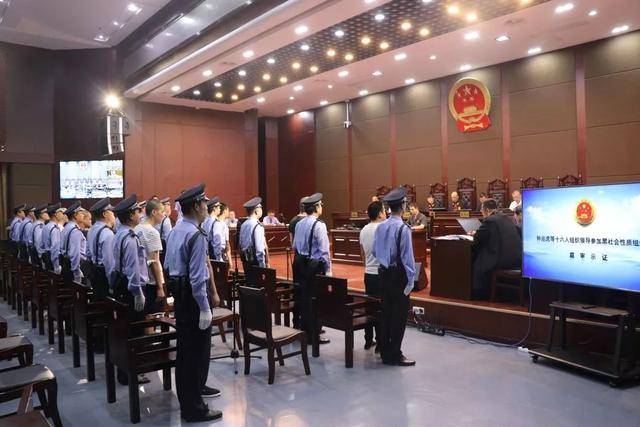 6月19日,武汉市蔡甸区人民法院一审公开审理了钟某等16名被告人涉黑