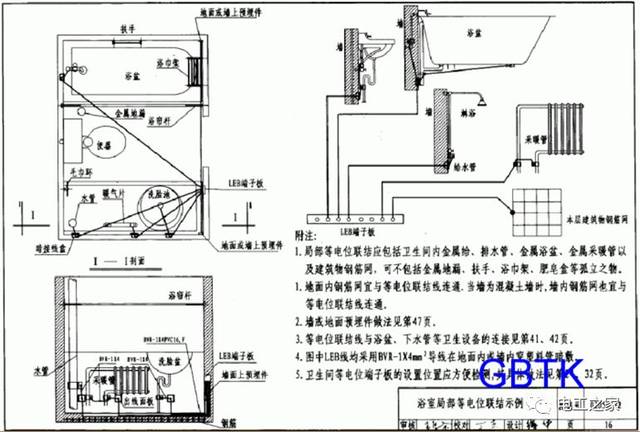 卫生间局部等电位联结图